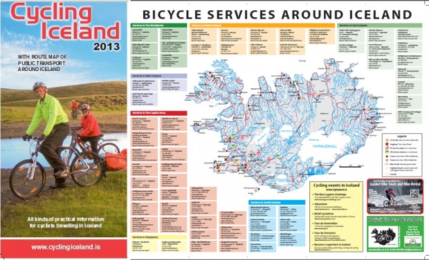 Cycling Iceland map 2013