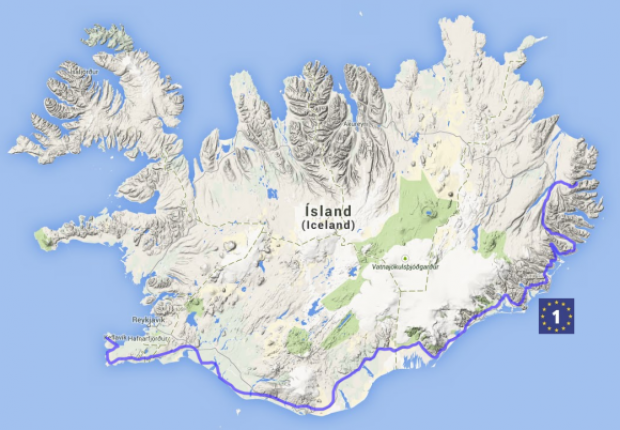 Iceland becomes part of the EuroVelo route