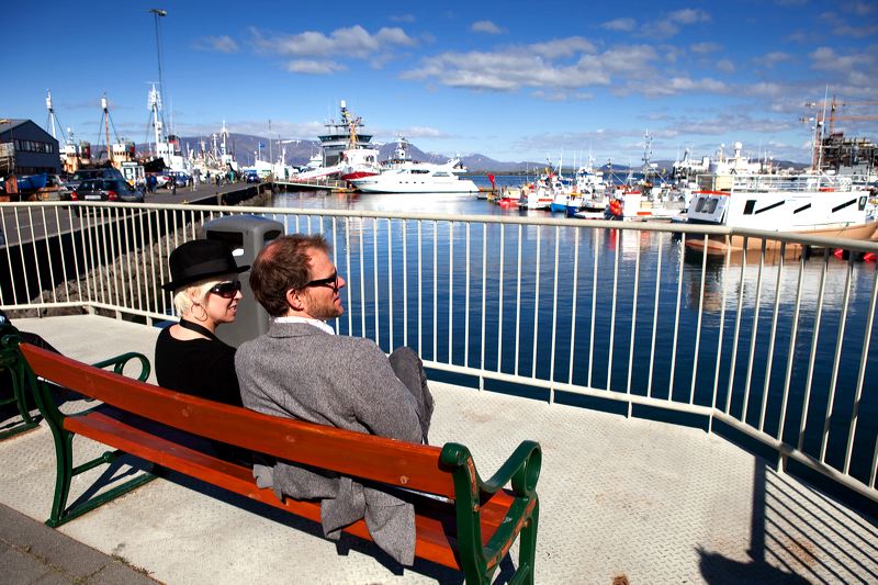 Ferðamenn í Reykjavík ¢Ragnar Th. Sigurðsson