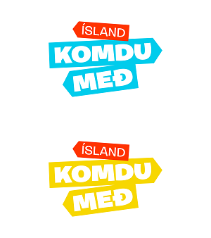 komdu með merki