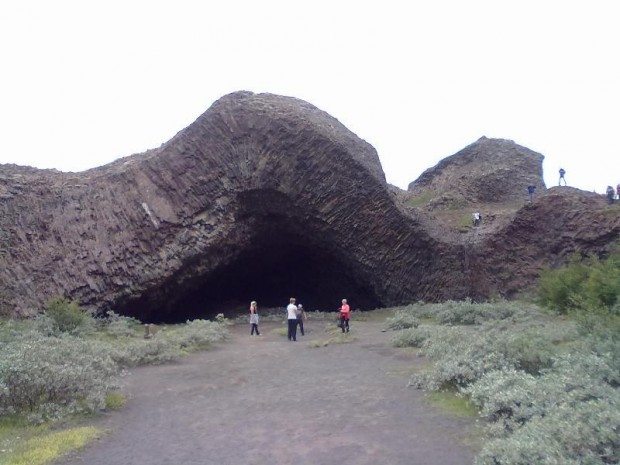 Hjóðaklettar í Jökulsárgljúfrum.