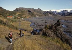 Ferðafólk í Þórsmörk