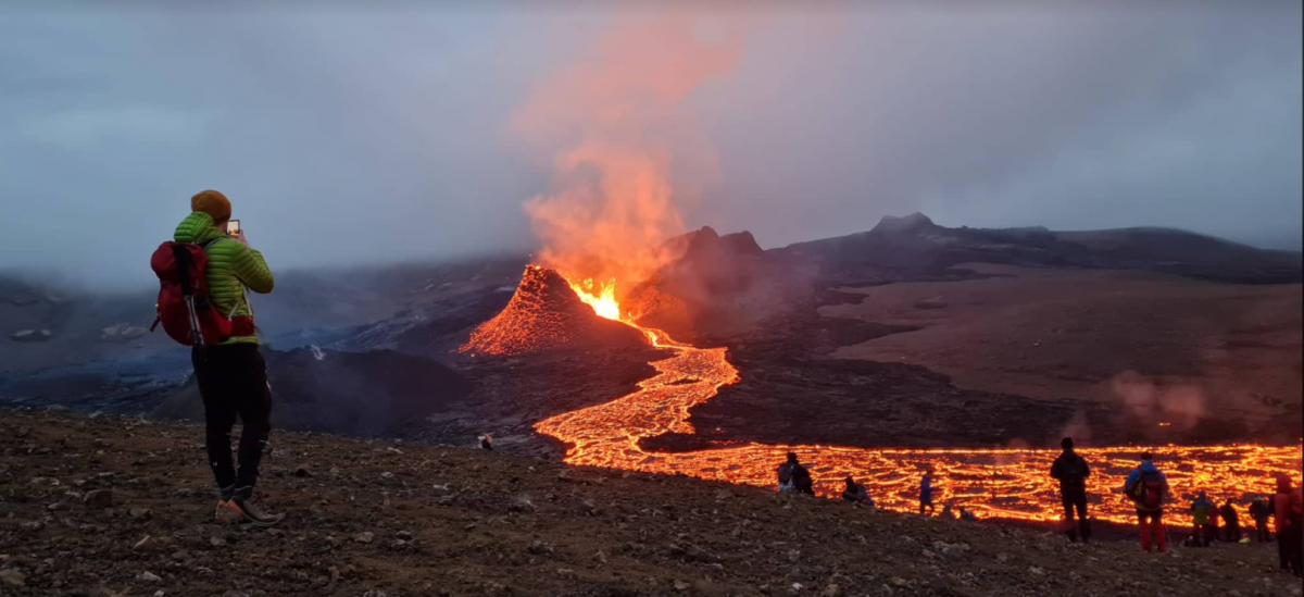 Geidingardalir eruption site. Photo: Elías Bj. Gíslasson
