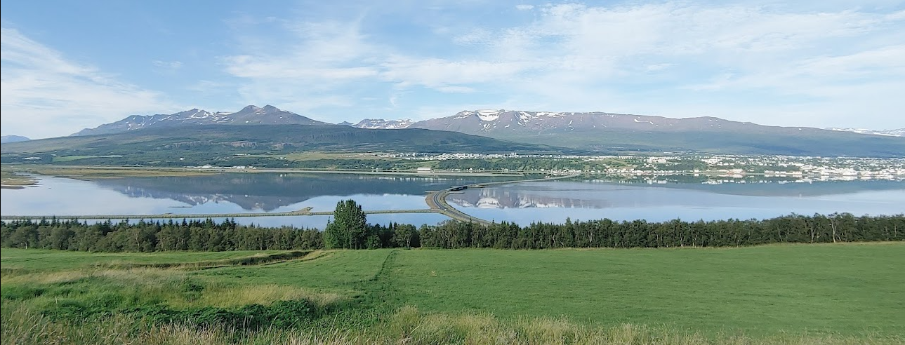 Town of Akureyri, North-Iceland.