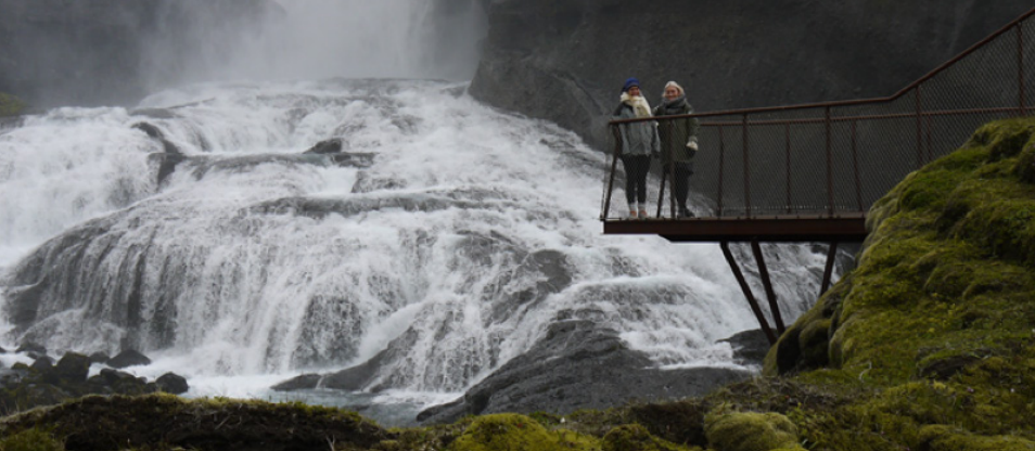 Útsýnispallur við Ófærufoss í Eldgjá er meðal verkefna sem hlotið hafa styrk.