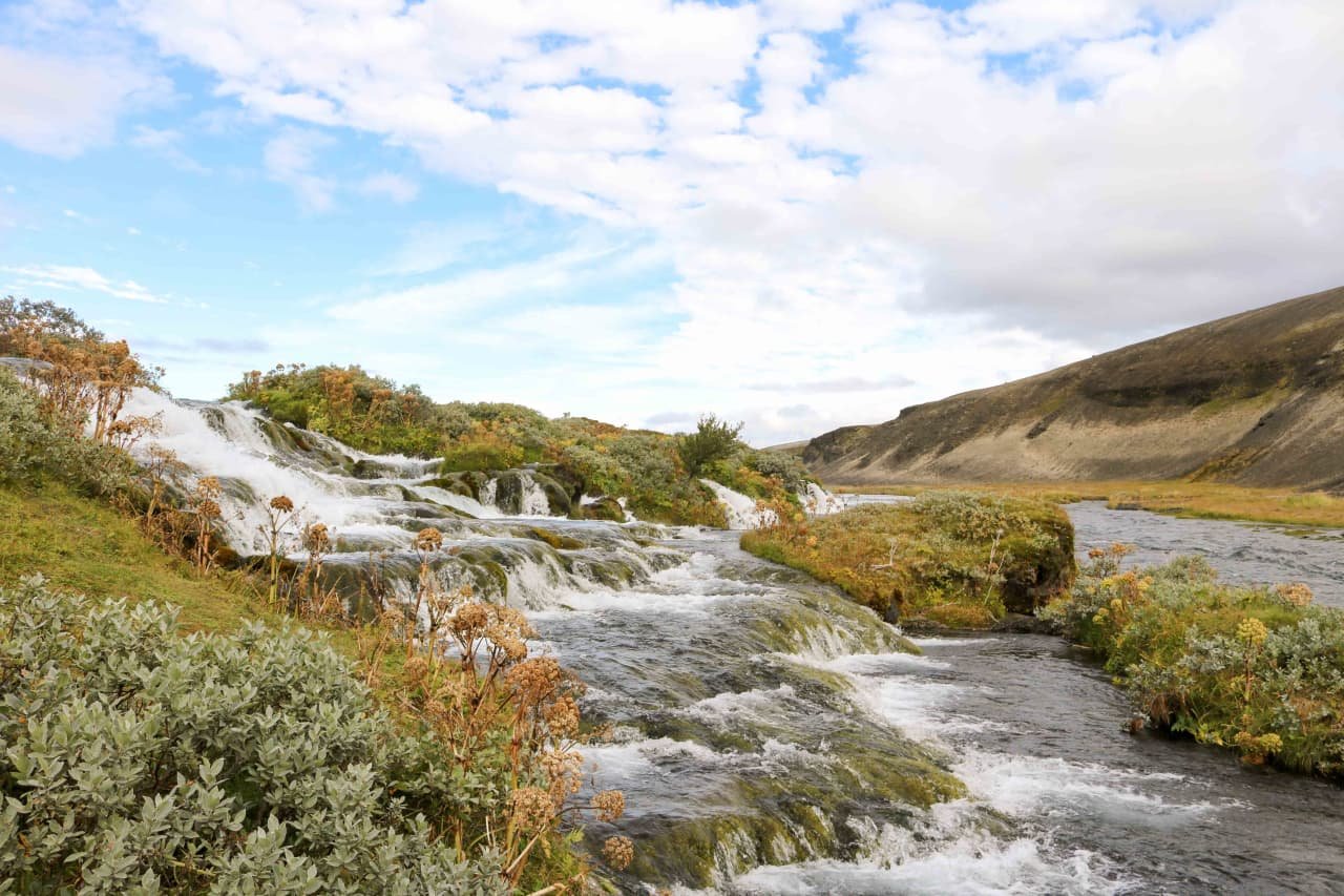 Fossabrekkur í Ytri-Rangá en hæsti styrkurinn að þessu sinni tengist uppbyggingu þar.  Mynd: Rangárþ…