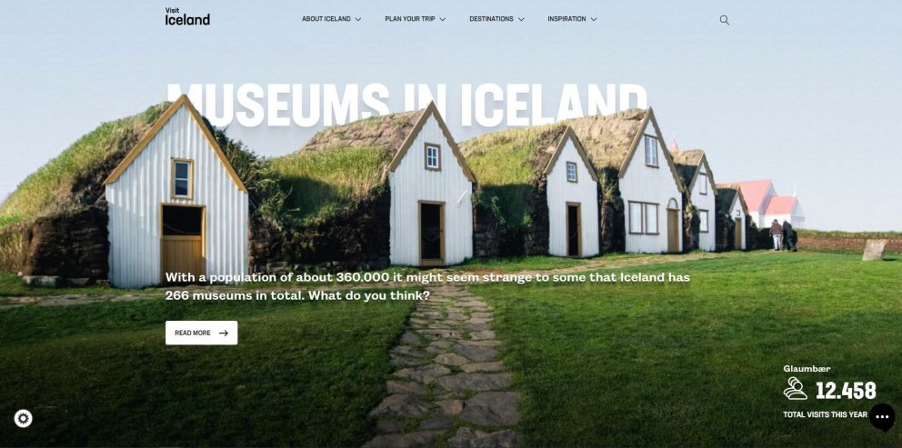 Visit Iceland best hannaði ferðavefur í heimi