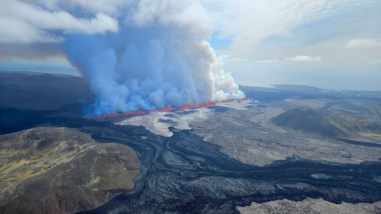 Gosið er það áttunda í röðinni við Sundhnúksgíga. Mynd úr safni.