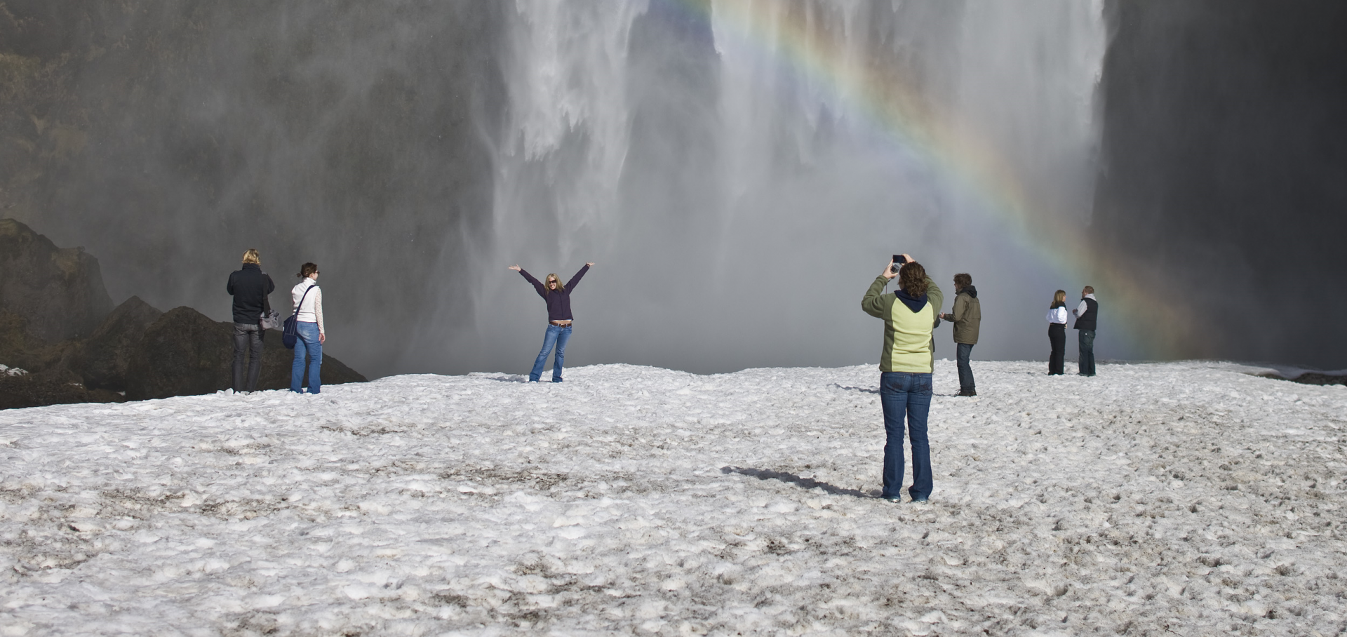 Við Skógafoss. Mynd: Ragnar Th. Sigurðsson