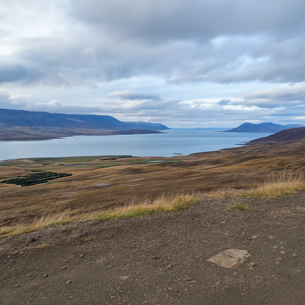Horft út Eyjafjörð.