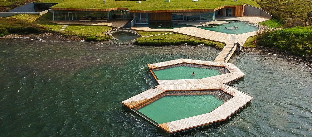 Hinar nýju náttúrulaugar Vök Baths við Egilsstaði. Mynd: Ragnar Th. Sigurðsson