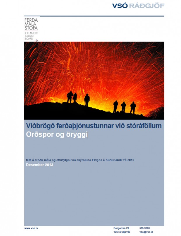 Viðbrögð ferðaþjónustunnar við stóráföllum - Orðspor og öryggi