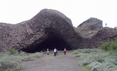 Hjóðaklettar í Jökulsárgljúfrum.