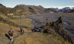 Ferðafólk í Þórsmörk