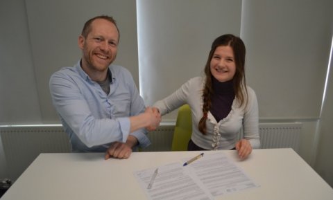 Guðmundur Guðbrandsson, framkvæmdastj Landverndar og Emilia Prodea umhverfis- og gæðastjóri Farfugla