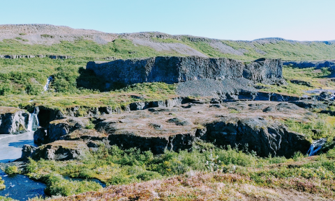 Mynd: Forvöð í Jökulsárgljúfrum.