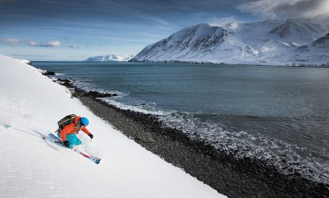 Fjallaskíðamennska á Tröllaskaga nýtur mikilla vinsælda. -Mynd: Markaðsstofa Norðurlands