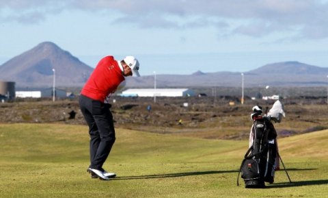 Frá Hvaleyrarvelli sem Golfklúbburinn Keilir á.