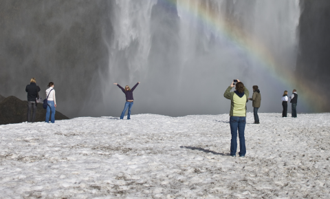 Við Skógafoss. Mynd: Ragnar Th. Sigurðsson